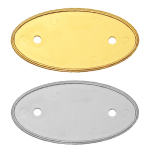 Name Tags Oval Shape in PVC Injected